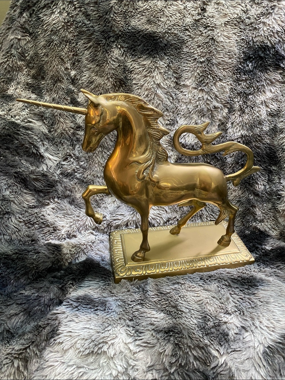 Vintage Brass Unicorn